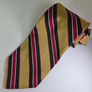 Vintage Repp Stripe Tie by Reis for Dayton’s Northbriar Shop Gold 4.25” Wide